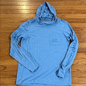 Vineyard Vines Men's Light Blue Hoodie